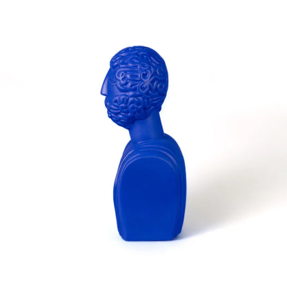 BUSTO UOMO TERRACOTTA BLU MAGNA GRAECIA