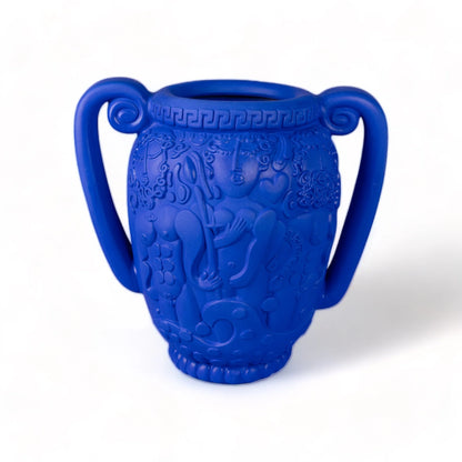 ANFORA MAGNA GRAECIA IN TERRACOTTA BLU