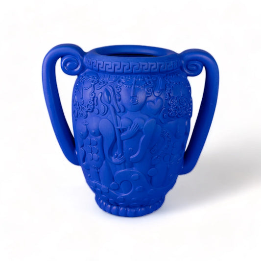 ANFORA MAGNA GRAECIA IN TERRACOTTA BLU