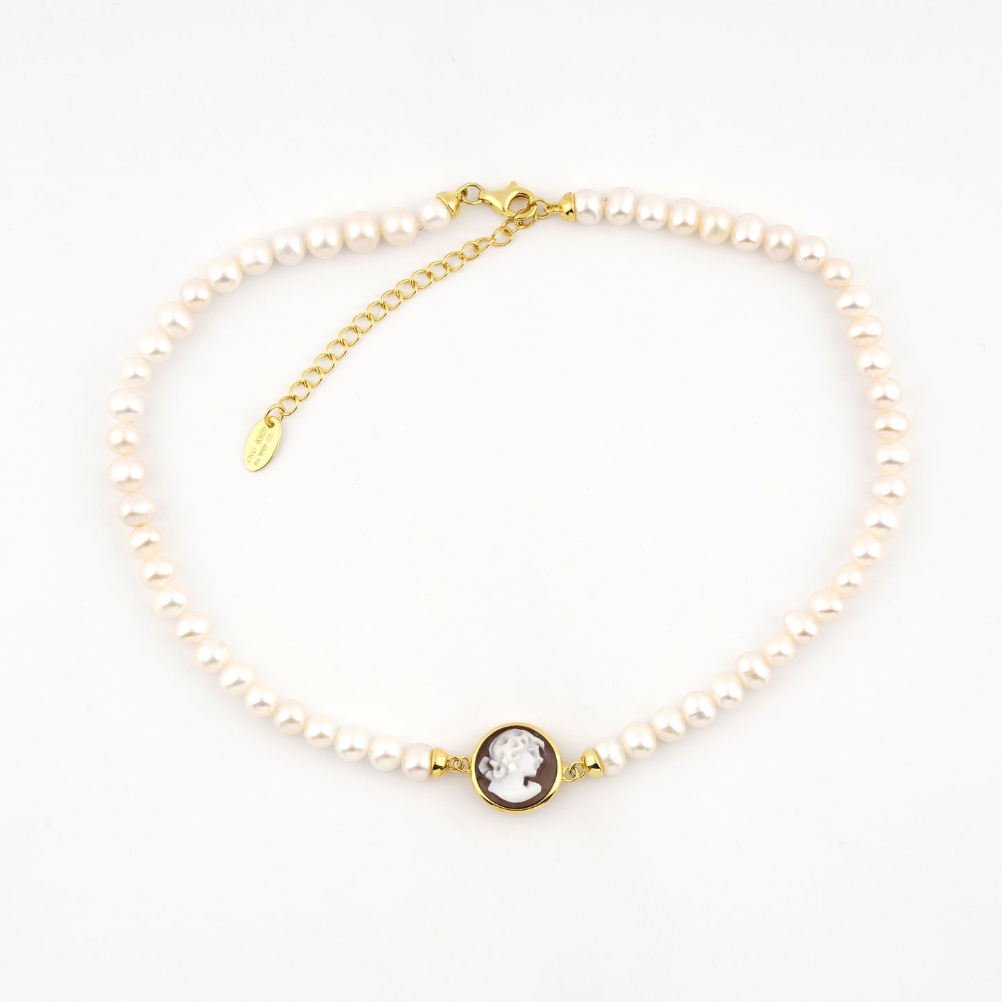 CAMEO ITALIANO - COLLANA BALLET VOLTO DONNA E PERLE