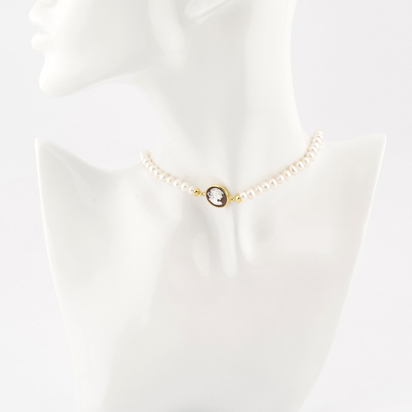 CAMEO ITALIANO - COLLANA BALLET VOLTO DONNA E PERLE