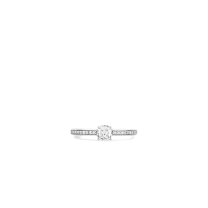 TI SENTO - ANELLO IN ARGENTO CON ZIRCONE CENTRALE E LATERALE