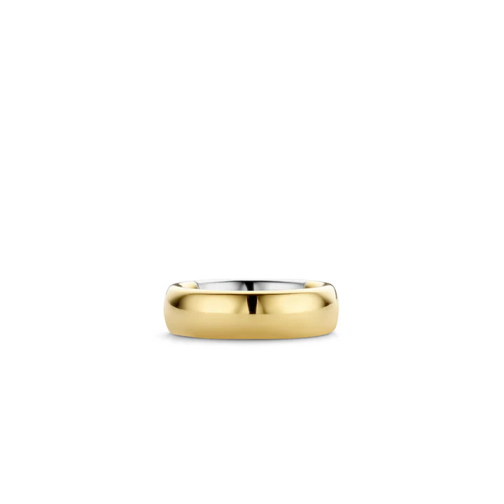 TI SENTO - ANELLO FASCIA IN ARGENTO BICOLORE