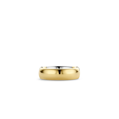 TI SENTO - ANELLO FASCIA IN ARGENTO BICOLORE