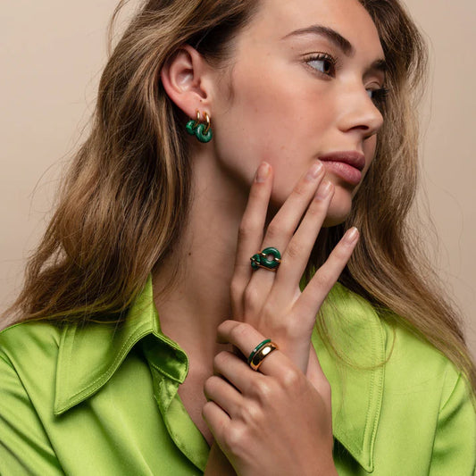 TI SENTO - ANELLO FASCIA IN ARGENTO BICOLORE