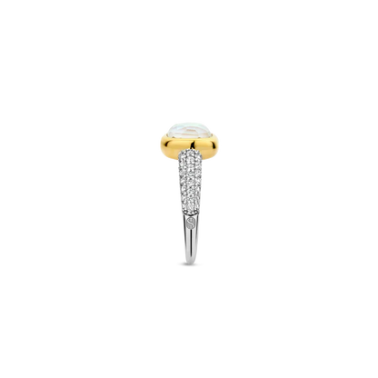 TI SENTO - ANELLO MADREPERLA E ZIRCONI
