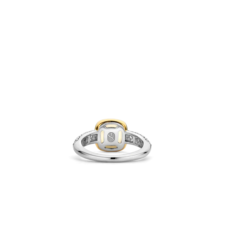 TI SENTO - ANELLO MADREPERLA E ZIRCONI