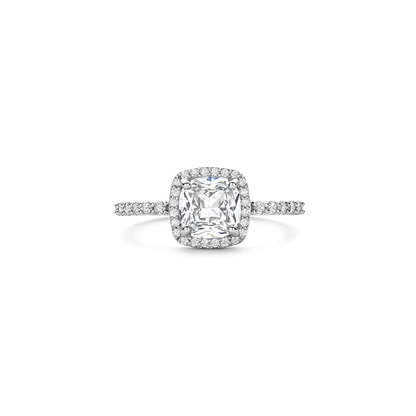 TI SENTO - ANELLO ARGENTO RODIO CON ZIRCONE BIANCO