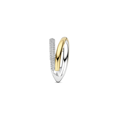 TI SENTO - ANELLO FASCIA IN ARGENTO CON ZIRCONI BIANCHI