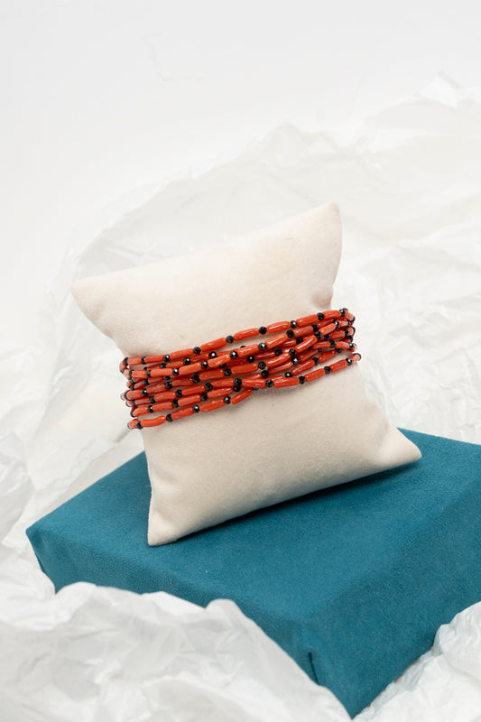 SICYLUI - BRACCIALE IN ONICE E CORALLO