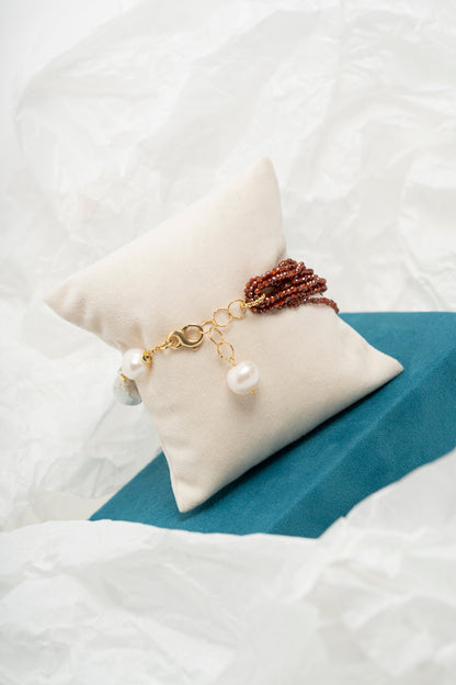 SICYLUI - BRACCIALE ZIRCONE TURCHESE E ZIRCONI MORO