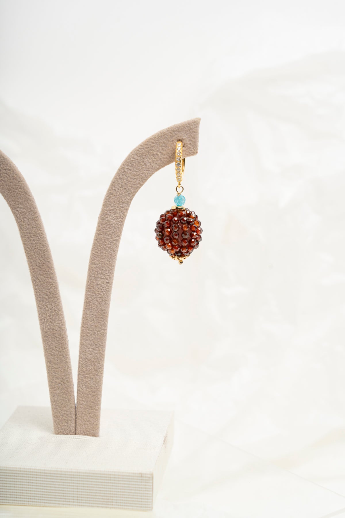 SICYLUI - ORECCHINI CON PALLINE ZIRCONI MORO