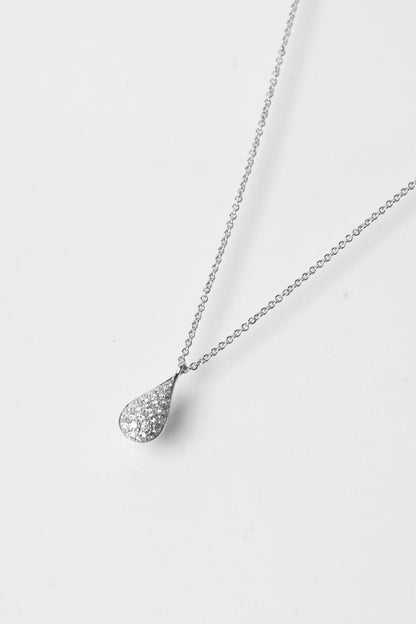 LEO PIZZO - COLLANA CON PENDENTE A GOCCIA PAVE' DIAMANTI