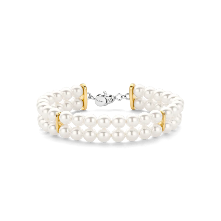 TI SENTO - BRACCIALE DOPPIO FILO DI PERLE