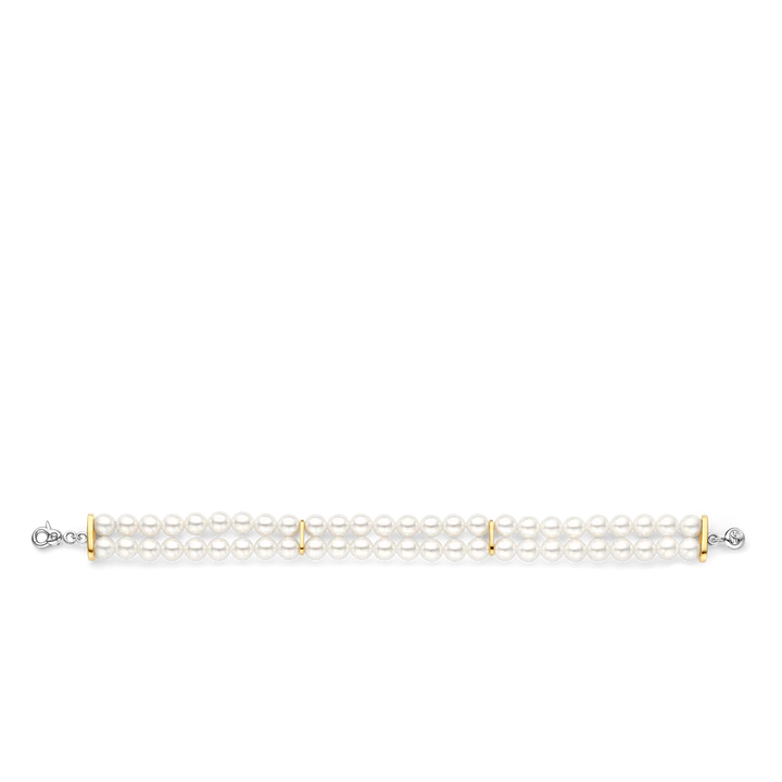 TI SENTO - BRACCIALE DOPPIO FILO DI PERLE