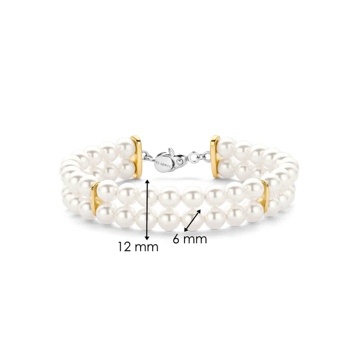 TI SENTO - BRACCIALE DOPPIO FILO DI PERLE
