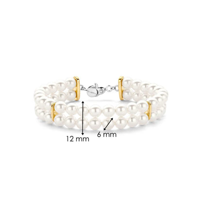 TI SENTO - BRACCIALE DOPPIO FILO DI PERLE