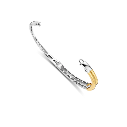 TI SENTO - BRACCIALE INCROCIO ARGENTO DORATO E ZIRCONI