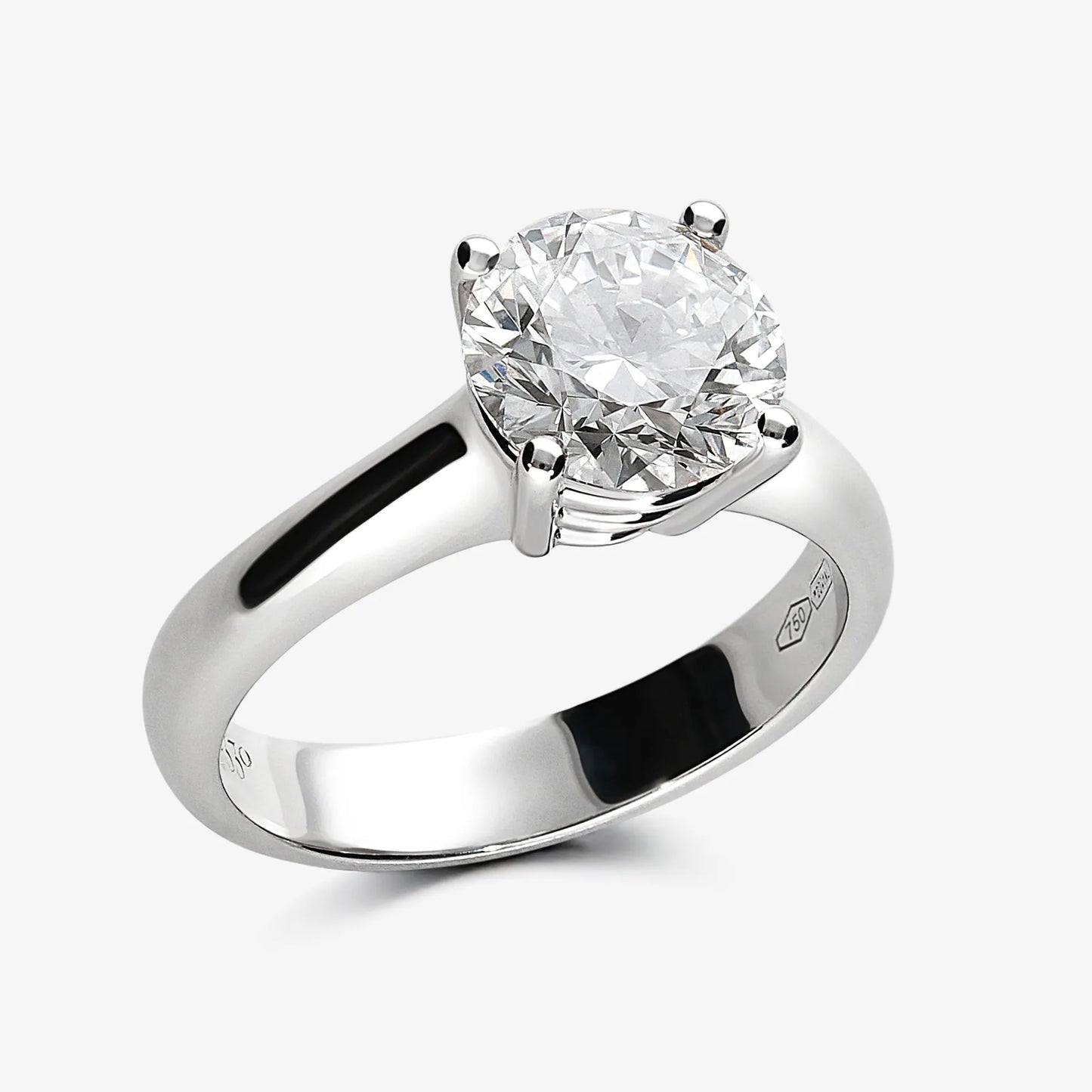 LEO PIZZO - ANELLO SOLITARIO IN ORO BIANCO