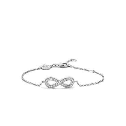 TI SENTO - BRACCIALE ARGENTO PENDENTE INFINITO ZIRCONI BIANCHI