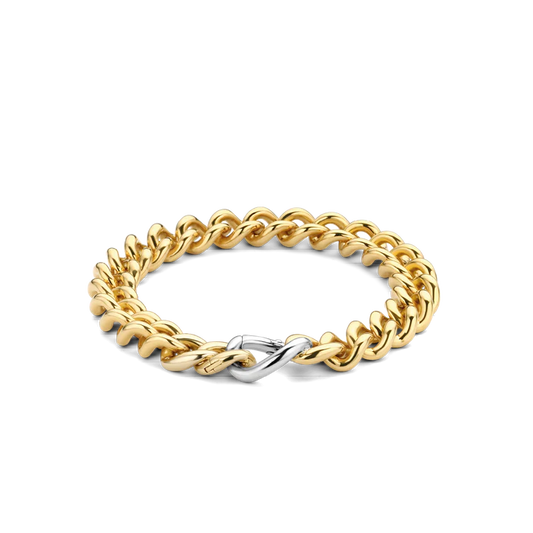 TI SENTO - BRACCIALE GROUMETTE ARGENTO DORATO
