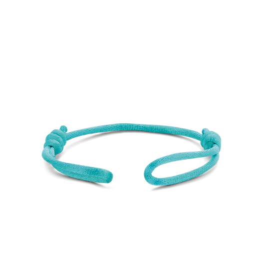 TI SENTO - BRACCIALE IN SETA CON MOSCHETTONE CON ZIRCONI BIANCHI