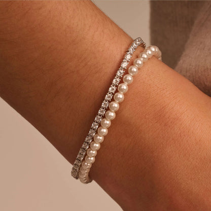 TI SENTO - BRACCIALE TENNIS ARGENTO E ZIRCONI BIANCHI