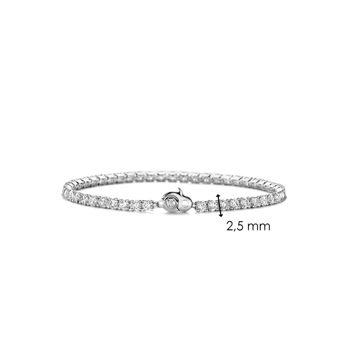 TI SENTO - BRACCIALE TENNIS ARGENTO E ZIRCONI BIANCHI