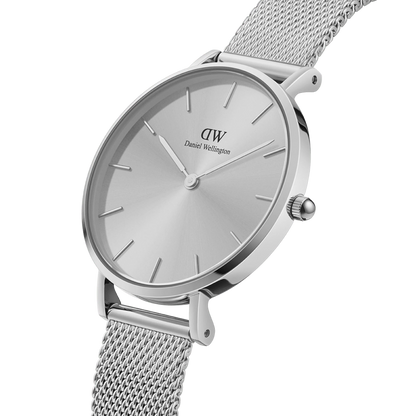 OROLOGIO PETITE UNITONE SILVER 36MM QUADRANTE NERO