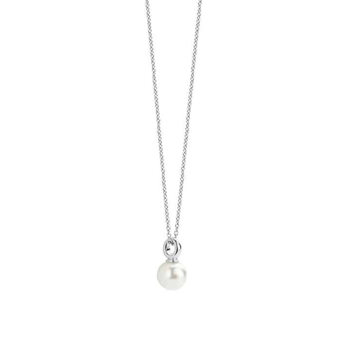 TI SENTO - COLLANA IN ARGENTO CON CENTRALE PERLA