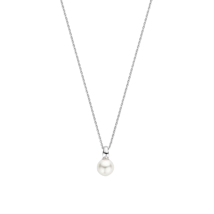 TI SENTO - COLLANA IN ARGENTO CON CENTRALE PERLA