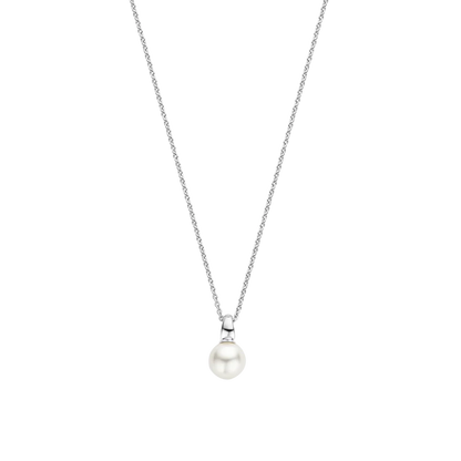 TI SENTO - COLLANA IN ARGENTO CON CENTRALE PERLA