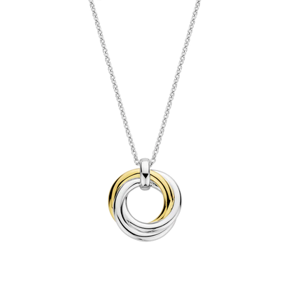 TI SENTO - COLLANA PENDENTE BICOLORE CON ZIRCONI