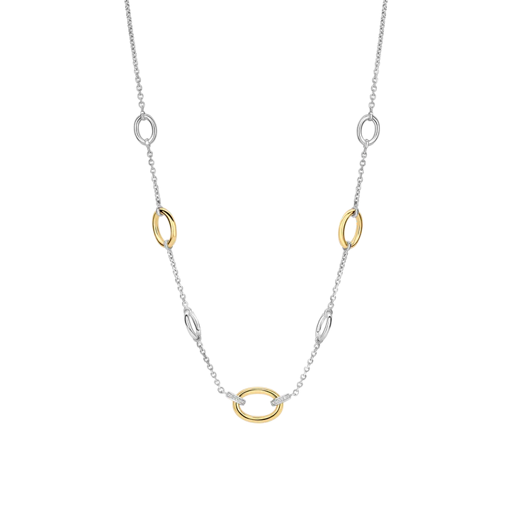 TI SENTO - COLLANA ANELLI BICOLORE