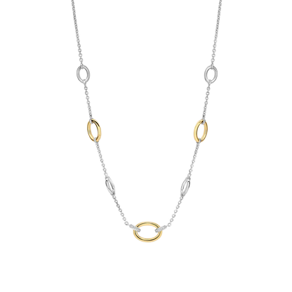 TI SENTO - COLLANA ANELLI BICOLORE