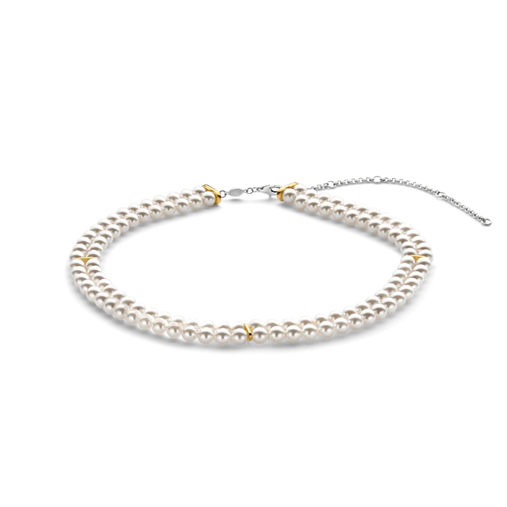 TI SENTO - COLLANA GIROCOLLO DOPPIA PERLA