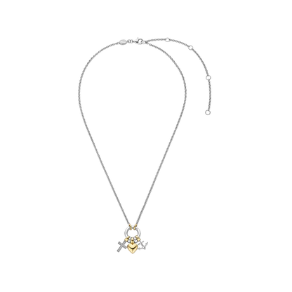 TI SENTO - COLLANA CHARMS CROCE CUORE ANCORA