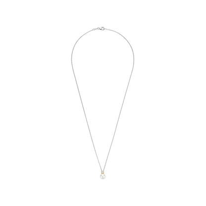 TI SENTO - COLLANA ARGENTO DORATO PENDENTE PERLA E ZIRCONE CENTRALE (Copia)