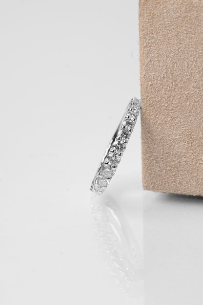 LEO PIZZO - ANELLO VERETTA ORO BIANCO E DIAMANTI