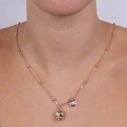 AMO CAPRI - COLLANA METALLO ROSE' SCRITTA CAPRI