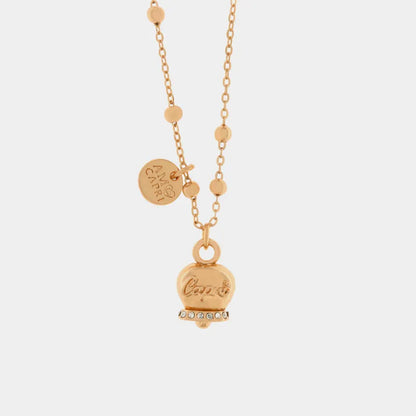 AMO CAPRI - COLLANA METALLO ROSE' SCRITTA CAPRI
