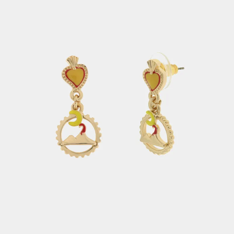 AMO NAPOLI - ORECCHINI IN METALLO VESUVIO