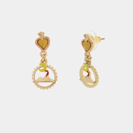 AMO NAPOLI - ORECCHINI IN METALLO VESUVIO