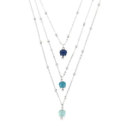 AMO CAPRI - COLLANA MULTIFILI TRE CAMPANE