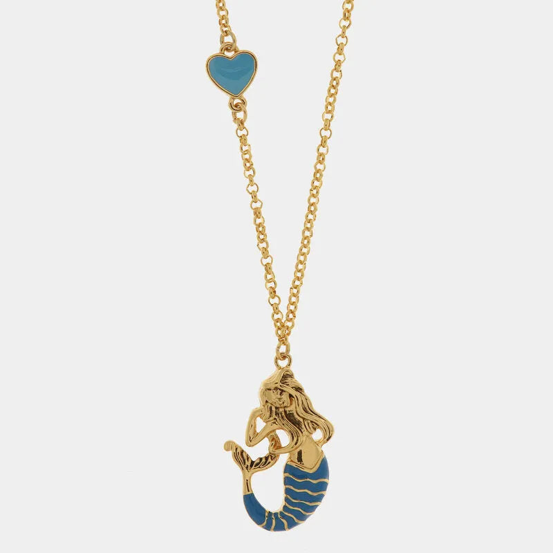 I LOVE NAPLES - METAL NECKLACE WITH AZURE PARTENOPE