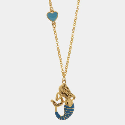 I LOVE NAPLES - METAL NECKLACE WITH AZURE PARTENOPE