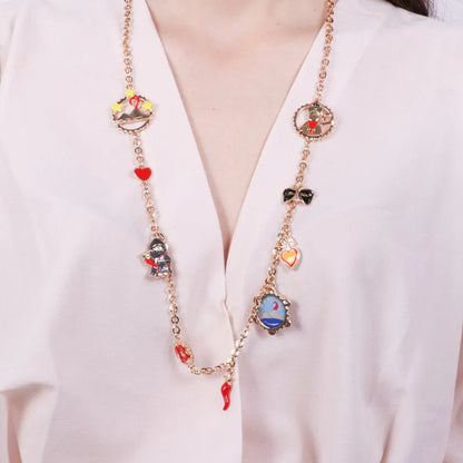 I LOVE NAPLES - METAL NECKLACE WITH NEAPOLITAN CHARMS