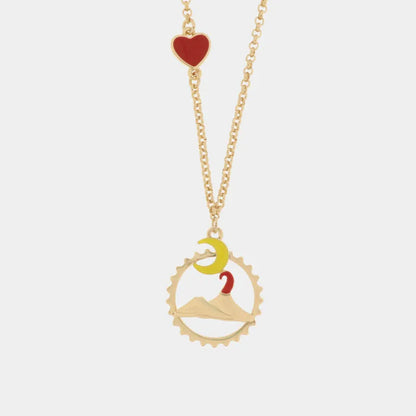 I LOVE NAPLES - METAL NECKLACE WITH VESUVIUS PENDANT