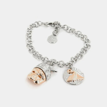I LOVE NAPLES - METAL BRACELET PULCINELLA MASK
