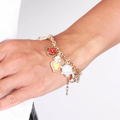 I LOVE NAPLES - METAL BRACELET WITH NEAPOLITAN CHARMS